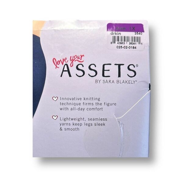 Spanx 1X Blue Denim Wash Seamless Leggings Love Your Assets Slimming NWT - Picture 7 of 9